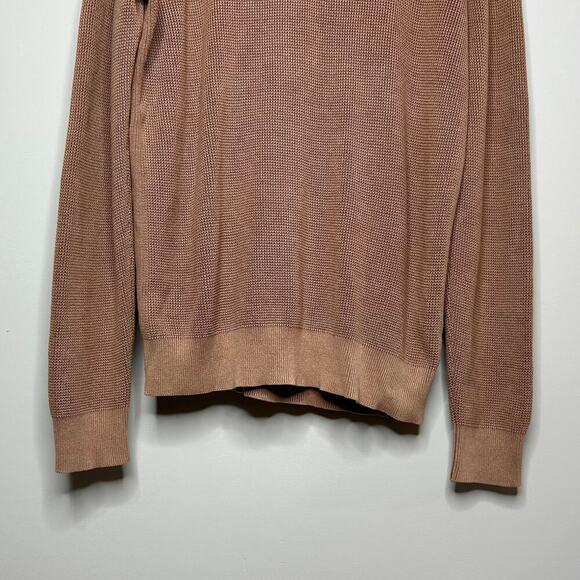 NWOT Even Tide Shawl Collar Tan Sweater Size M Pullover Stitch Fix - Picture 3 of 8